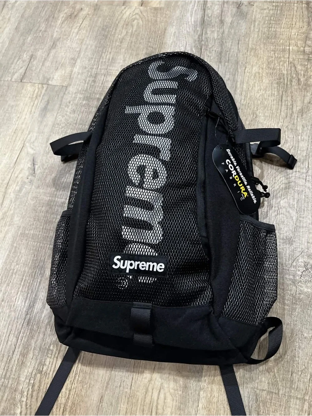 Supreme Black Backpack SS20 in Excellent Condition